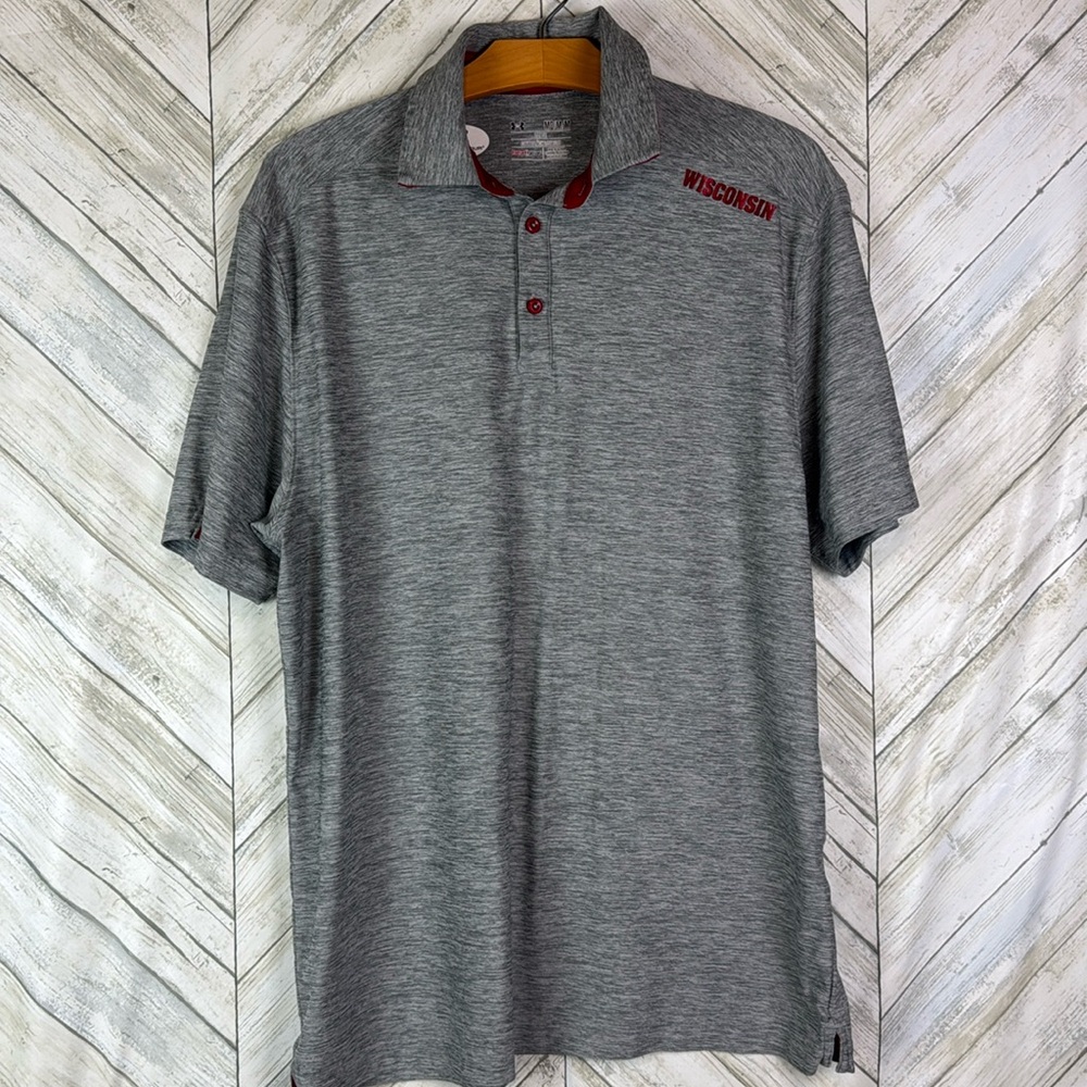Wisconsin Badgers Polo Shirt Under Armour